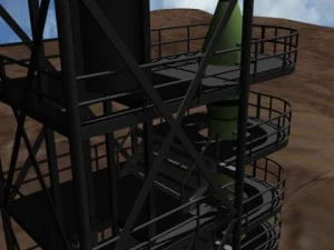 dprk musudanri launch facility 3D Model