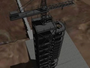 dprk musudanri launch facility 3D Model