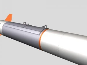 israeli silver sparrow missile 3D Model