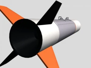 israeli silver sparrow missile 3D Model