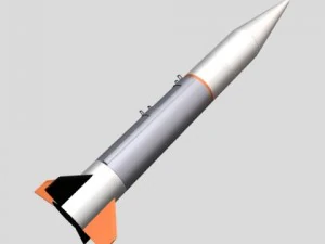 israeli silver sparrow missile 3D Model