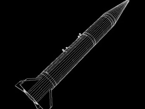 israeli silver sparrow missile 3D Model