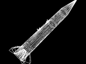 israeli silver sparrow missile 3D Model