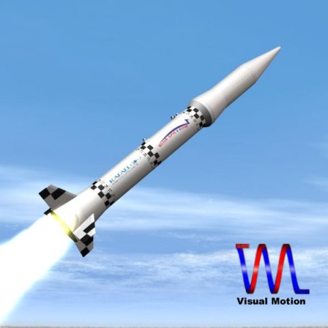 israeli blue sparrow missile 3D Model .c4d .max .obj .3ds .fbx .stl .blend 
