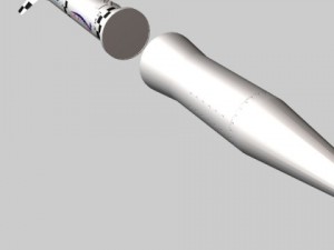 israeli blue sparrow missile 3D Model