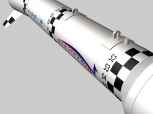 israeli blue sparrow missile 3D Model
