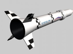 israeli blue sparrow missile 3D Model