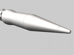 israeli blue sparrow missile 3D Model