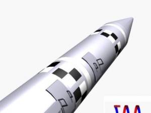 israeli black sparrow missile 3D मॉडल
