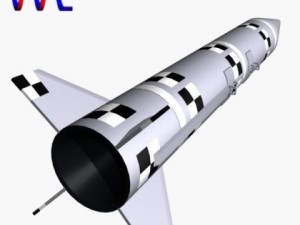 israeli black sparrow missile 3D मॉडल