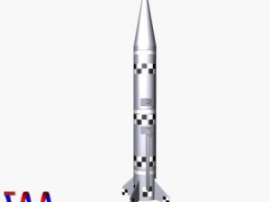 israeli black sparrow missile 3D मॉडल