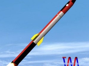 israeli jericho i ballistic missile 3D-Modell