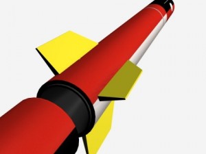 israeli jericho i ballistic missile 3D Model