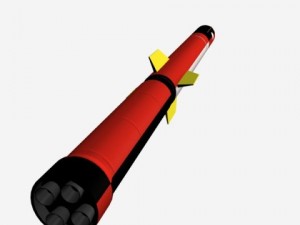 israeli jericho i ballistic missile 3D Model