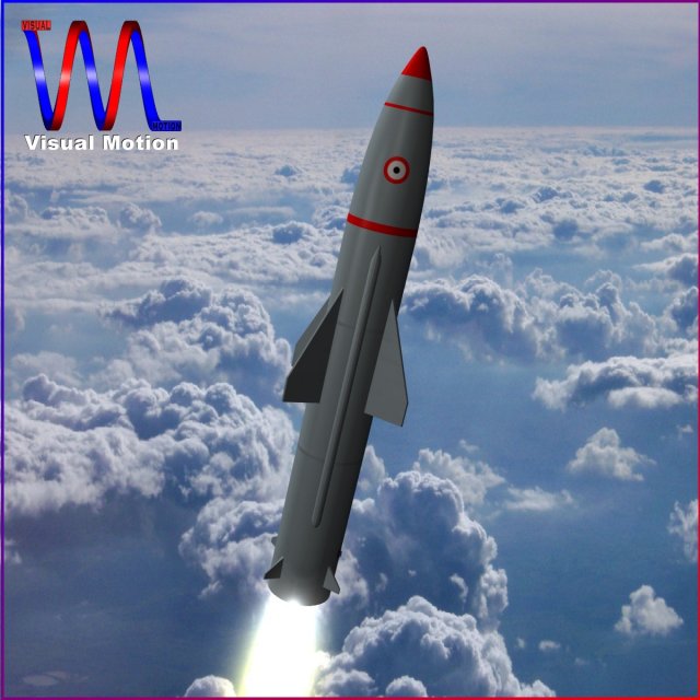 prithv ii ballistic missile 3D 模型 .c4d .max .obj .3ds .fbx .stl .blend 