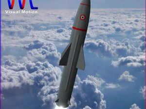 プリスブⅡ弾道ミサイル 3Dモデル