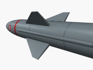 prithv ii ballistic missile 3D 模型