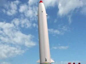 Drdo prithv iii srbm 미사일 3D 모델