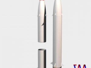 drdo prithv iii srbm missile 3D Model