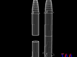 drdo prithv iii srbm missile 3D Model