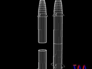 drdo prithv iii srbm missile 3D Model