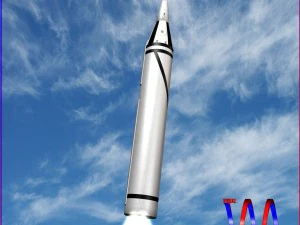 jl-1-css-n-3 弾道ミサイル 3Dモデル