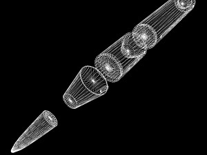 jl-1-css-n-3 ballitic missile 3D 모델