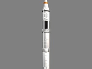 chinese css4 icbm missile 3D Модель