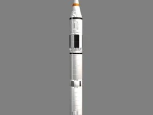 chinese css4 icbm missile 3D Model