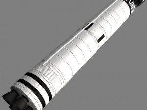 chinese css4 icbm missile 3D Модель