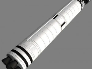 chinese css4 icbm missile 3D Model