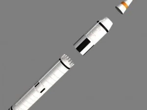 chinese css4 icbm missile 3D Model