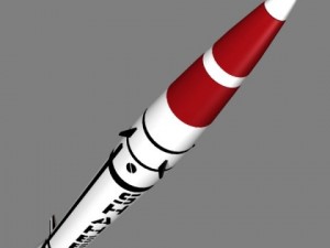 pakistan hatfiv shaheen 1 srbm missile Modelo 3D