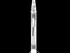 pakistan hatfiv shaheen 1 srbm missile Modelo 3D