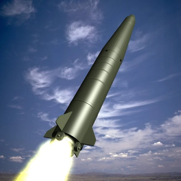 russian ss26 srbm missile 3D Model .c4d .max .obj .3ds .fbx .stl .blend 