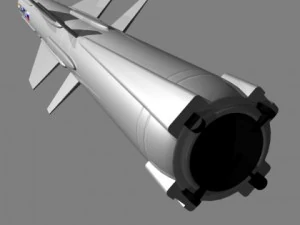 drdo brahmos llcm missile 3D Model