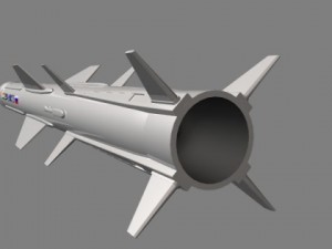 drdo brahmos alcm missile 3D मॉडल
