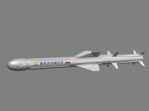 drdo brahmos alcm missile 3D Model