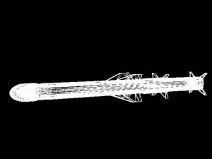 drdo brahmos alcm missile 3D Model