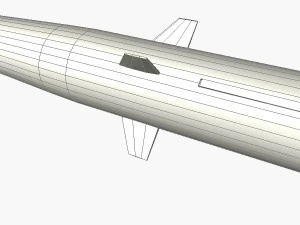중국 CSS7 미사일 3D 모델