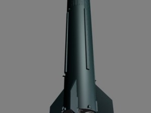 chinese css2 irbm missile 3D Model