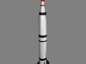 chinese css2 irbm missile 3D Model