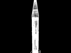 chinese css2 irbm missile 3D Model