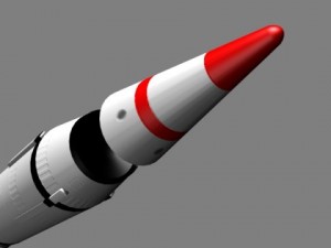 chinese css3 irbm missile 3D Модель