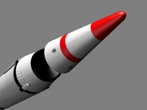 chinese css3 irbm missile 3D Model