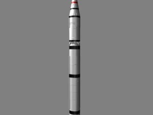 chinese css3 irbm missile 3D Model