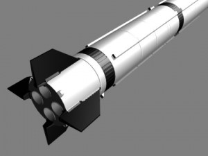 chinese css3 irbm missile 3D Модель