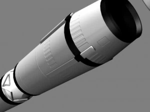 chinese css3 irbm missile 3D Model