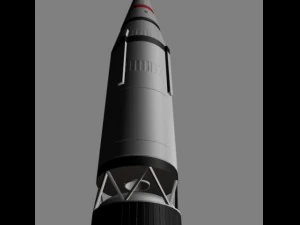 chinese css3 irbm missile 3D Model