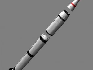 chinese css3 irbm missile 3D Model